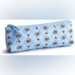 Vera Bradley Blue and Red Floral Pencil Pouch
